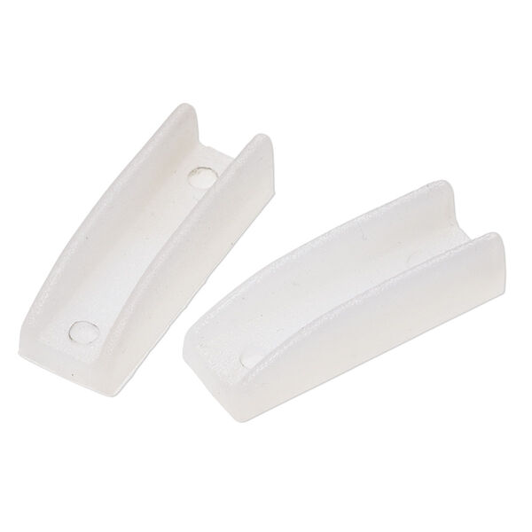 Replacement jaw, nylon, white. Sold per pkg of (2) 2-piece sets. image number 0