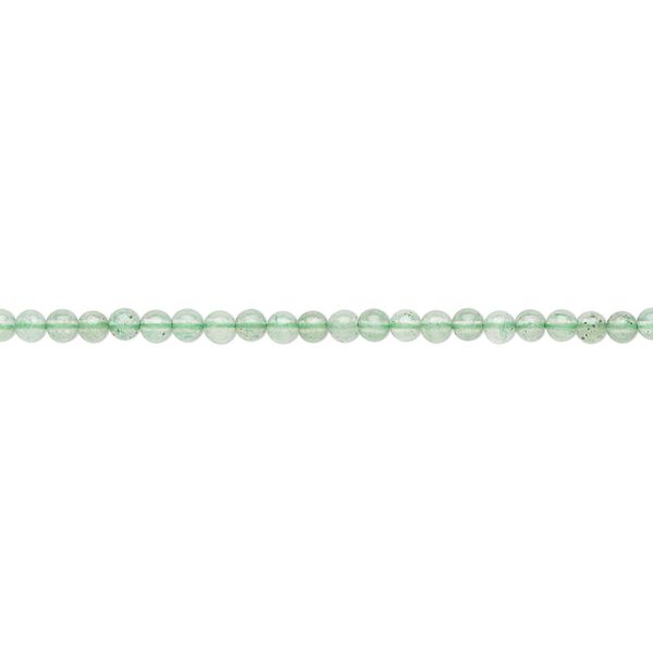 Green aventurine 1pkg1, round bead natural 15.5-16 inch 2mm image number 0