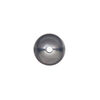 Bead, Navajo pearl style, brushed oxidized sterling silver, 14mm round. Sold individually. image number 1
