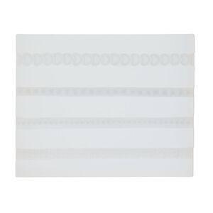 Mold, silicone, white, 4-5/16 x 3-1/2 x 3/8 inches with textured borders. Sold individually.