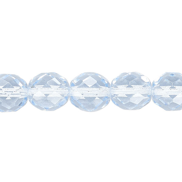 Czech fire-polished glass 1pkg600, faceted round bead, 10mm image number 0