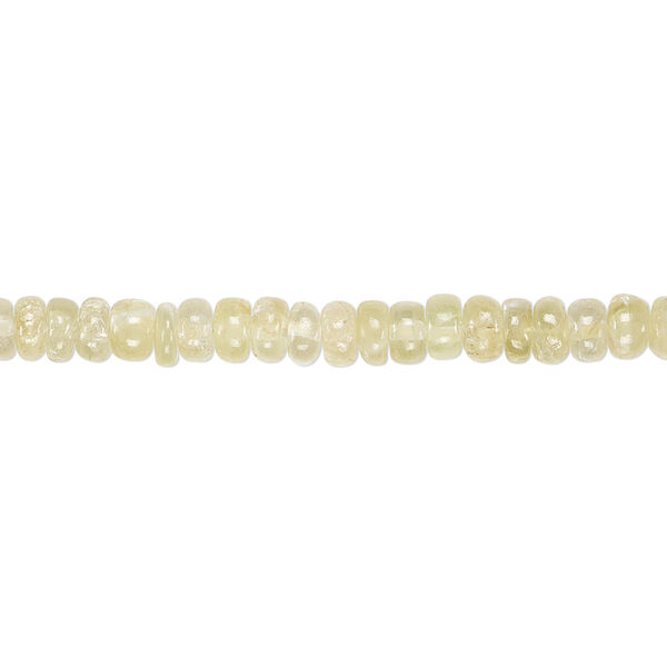 Bead, cat's eye apatite (natural), 4x2mm-5x3mm hand-cut rondelle with 0.4-1.4mm hole, B+ grade, Mohs hardness 5. Sold per 8-inch strand. image number 0