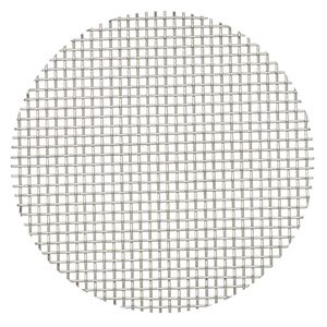 Mesh screen, stainless steel, 4-inch round. Sold individually.