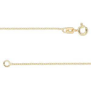 Chain 1pkg1 14Kt gold-filled cable, 1.2mm / springring clasp, Gossamer™ 24 inch