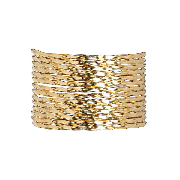 Wire, 12Kt gold-filled, dead-soft, twisted square, 18 gauge. Sold per pkg of 5 feet. image number 0