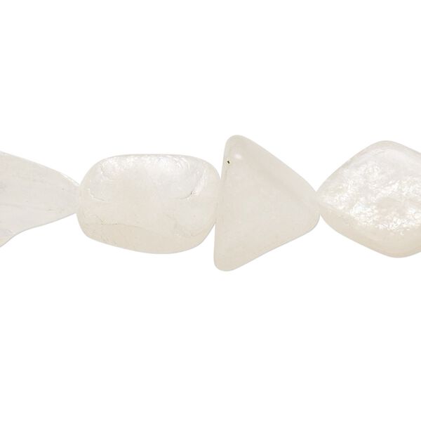 Rainbow moonstone 1pkg1, hand-cut nugget bead natural 14 inch small image number 0