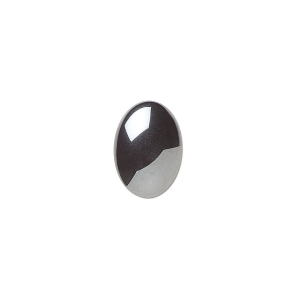 Cabochon, Hemalyke™ (man-made), 14x10mm calibrated oval. Sold per pkg of 10. image number 0