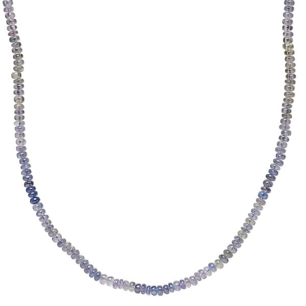 Bead, tanzanite (heated), 4x2mm-5x4mm hand-cut rondelle with set pattern and 0.4-1.4mm hole, B grade, Mohs hardness 6 to 7. Sold per 14-inch strand, approximately 130 beads. image number 0