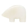 Snow quartz 1pkg1, top-drilled and half-drilled Zuni-style bear focal natural, 34x21mm-38x29mm image number 0