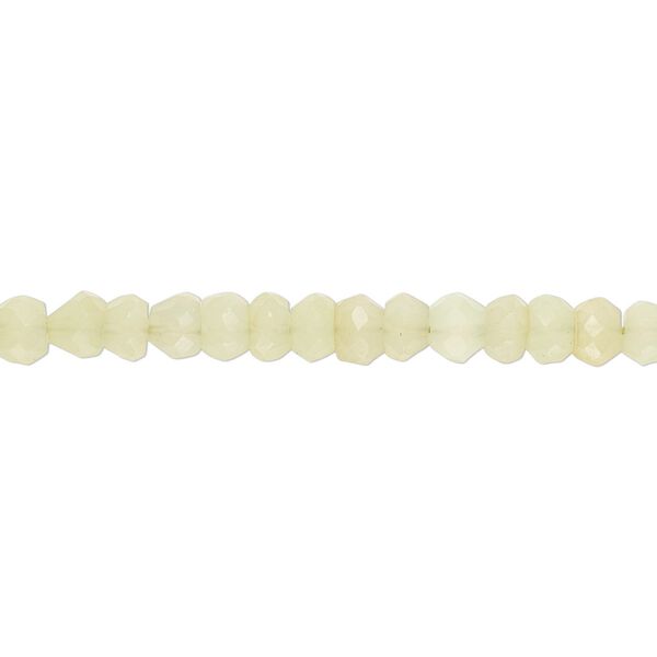 Sea green onyx 1pkg1, hand-cut faceted rondelle bead 13 inch 5x2mm-6x4mm image number 0