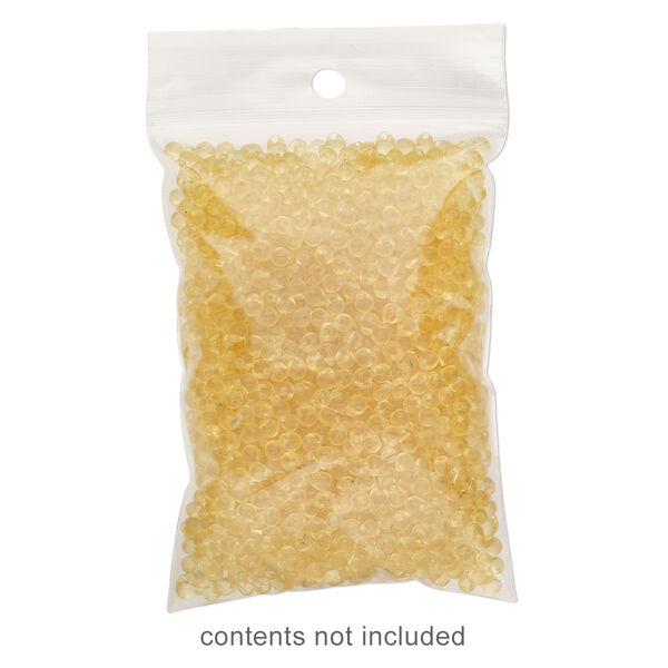 Bag, Tite-Lip™, plastic, white and clear, 3-1/2x2-1/4 inch top zip. Sold per pkg of 100. image number 0