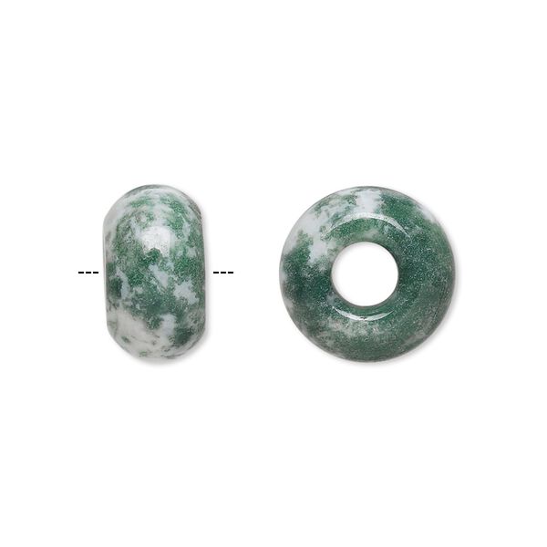 Tree agate 1pkg2, rondelle bead natural 14x8mm Dione® image number 0