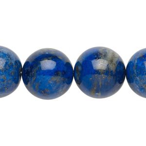 Lapis lazuli 1pkg1, round bead natural 8 inch 16-17mm