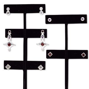 Earring mix, cultured freshwater pearl / multi-gemstone (natural / dyed / heated / irradiated) / sterling silver, mixed colors, 5-33mm mixed shape with post. Sold per pkg of 5 pairs.