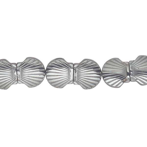 Hemalyke™ 1pkg1, clamshell bead 15.5-16 inch 9x8mm image number 0