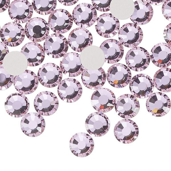 Flat back 24pk mesmera foil back, Preciosa MAXIMA Czech crystal rhinestone 6.3-6.5mm chaton rose round SS30 image number 0