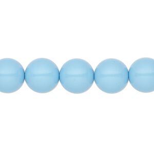 Pearl 10pk aqua blue, Preciosa Czech crystal 10mm round