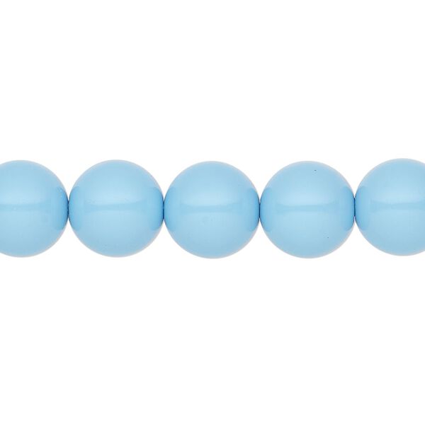 Pearl 10pk aqua blue, Preciosa Czech crystal 10mm round image number 0