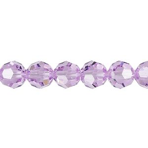 Bead 12pk violet, Crystal Passions® 8mm round 5000