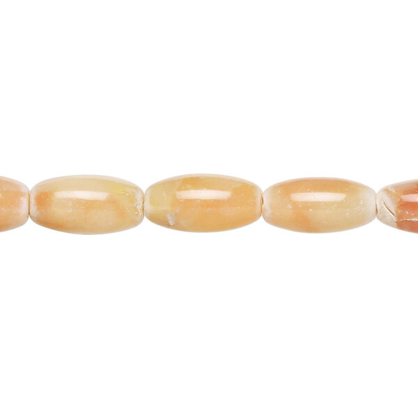 Red marble 1pkg1, oval bead natural, 15 inch 11x6mm-12x6mm image number 0