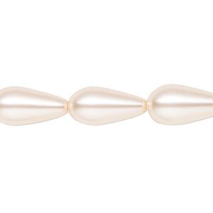 Pearl 1pk rosaline, Celestial Crystal® 15x8mm teardrop 15.5-16 inch