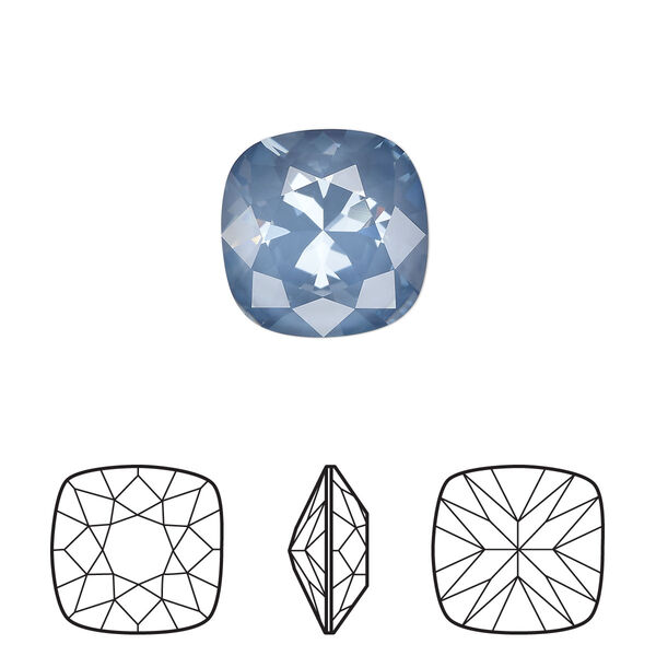 Fancy stone 1pk crystal denim ignite LacquerPRO, Crystal Passions® 12mm cushion 4470 image number 0