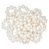 Pearl, cultured freshwater (bleached), white, 8-9mm semi-round, Mohs hardness 2-1/2 to 4. Sold per 72-inch strand. image number 1
