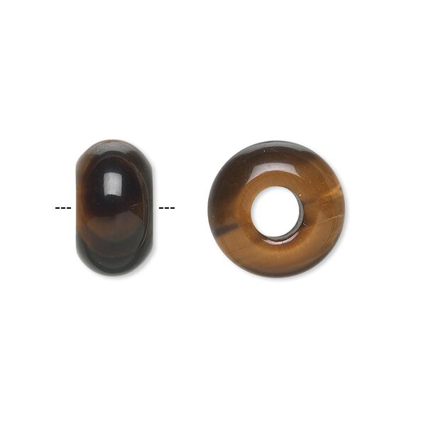 Tigereye 1pkg2, rondelle bead natural 14x8mm Dione® image number 0