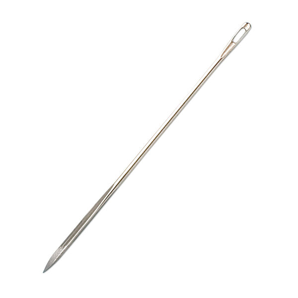 Needle, John James, nickel-plated steel, #1 with 1.46mm eye width, 1-7/8 inches. Sold per pkg of 25. image number 0