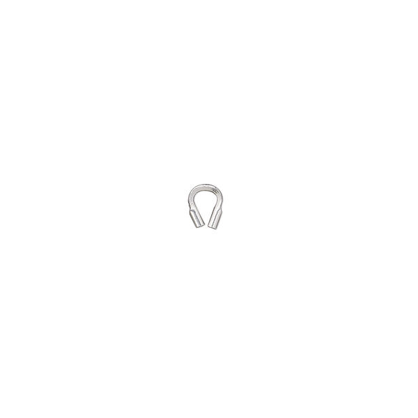 Wire protector, Accu-Guard™, sterling silver-filled, 4.5mm tube with 0.5mm inside diameter. Sold per pkg of 20. image number 0