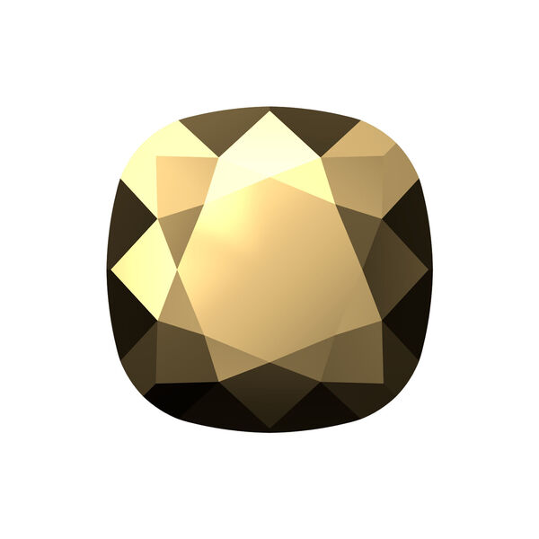 Fancy stone 1pkg2 crystal aurum foil back, Crystal Passions® 10mm cushion 4470 image number 0