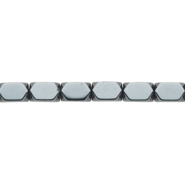 Bead, Hemalyke™ (man-made), 8x5mm faceted square tube. Sold per 16-inch strand. image number 0