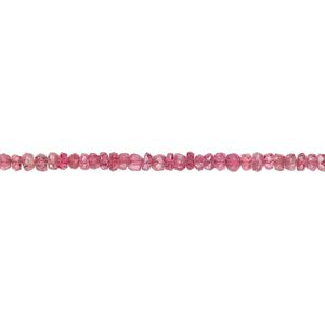 Pink spinel 1pkg1, hand-cut faceted rondelle bead natural 13 inch 2x1mm-3x2mm