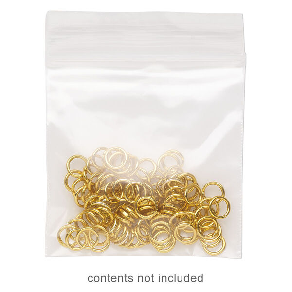 Bag, Tite-Lip™, plastic, clear, 2x2-inch top zip. Sold per pkg of 100. image number 0
