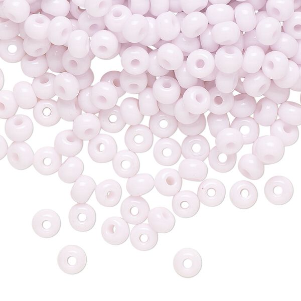 Seed bead, Preciosa Ornela Czech glass, pkg/500g, #6 rocaille, opaque pink, (73420). image number 0