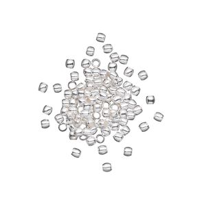 Bead, silver-plated brass, 2x1.5mm micro round. Sold per pkg of 500.