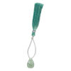 Green aventurine 1pkg1, hand-cut top-drilled carved leaf bead natural B grade, 18x12mm image number 1