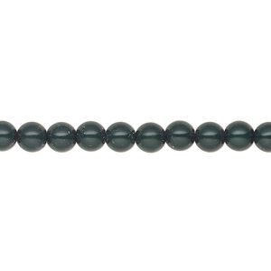 Pearl 50pk malachite green, Preciosa Czech crystal 5mm round