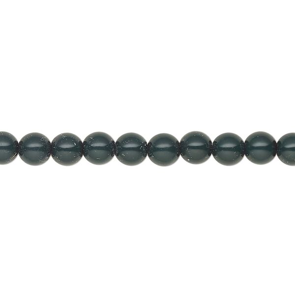 Pearl 50pk malachite green, Preciosa Czech crystal 5mm round image number 0