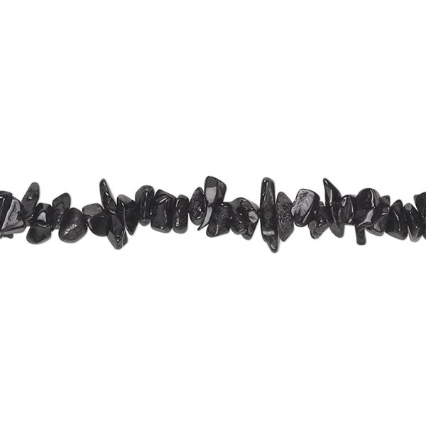 Black spinel 1pkg1, chip bead natural 34 inch small image number 0