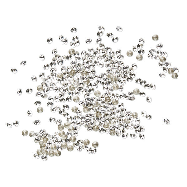 Chaton 12pk crystal foil back, Crystal Passions® 1mm round PP12 1028 image number 0