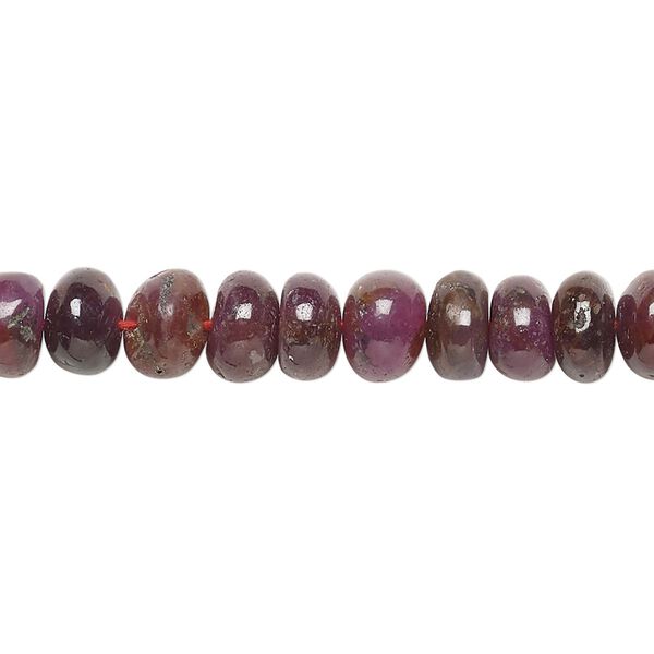 Multi-sapphire 1pkg1, hand-cut rondelle bead 14 inch 7x4mm-9x6mm image number 0