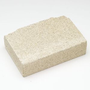 Vermiculite 1pkg1, compressed firing block, white / brown 6x4.5 inch