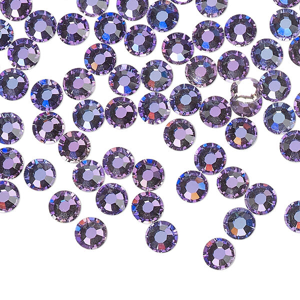 Flat back 1440pk crystal vitrail light foil back, Preciosa MAXIMA Czech crystal rhinestone 4.6-4.8mm chaton rose round SS20 image number 0