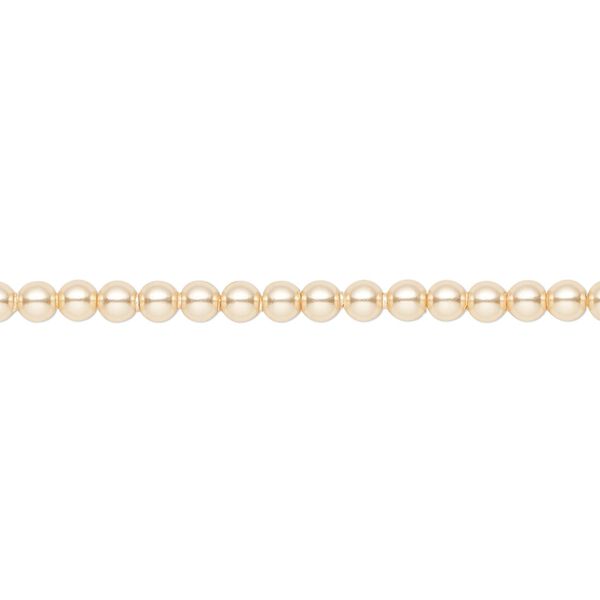 Pearl 1000pk gold, Swarovski® 3mm round 5810 image number 0