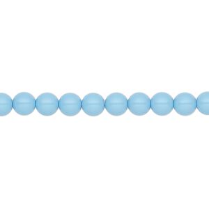 Pearl 50pk aqua blue, Preciosa Czech crystal 5mm round