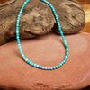 Kingman turquoise 1pkg1, hand-cut round bead 15.5-16 inch graduated 3.5-5.5mm image number 0