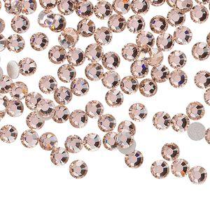 Flat back 1440pk vintage rose foil back, Swarovski® 3.8-4mm rose round SS16 2088