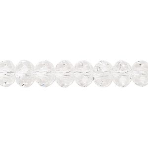 Bead 144pk crystal, Preciosa Bellatrix Czech crystal 8x6mm rondelle