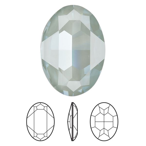 Fancy stone 24pk crystal agave ignite LacquerPRO, Swarovski® 30x22mm oval 4127 image number 0